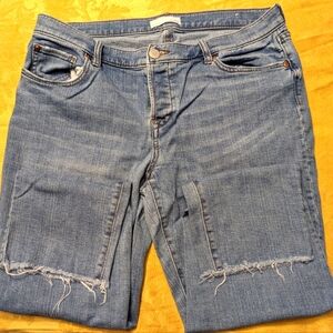 LOFT Boyfriend Button Fly Jeans